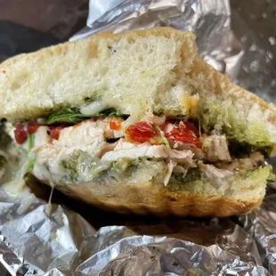 Turkey pesto panini