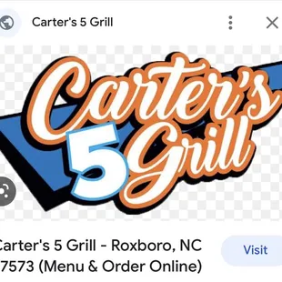 carter's 5 grill