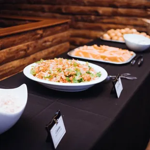 A picture from one of the buffet tables.