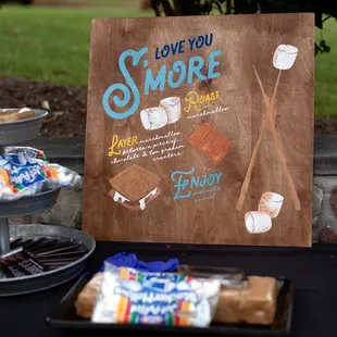 a s'more bar with marshmallows and marshmallows