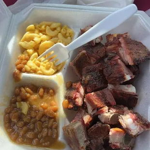 BBQ Ribs Tips Dinner