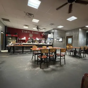the inside of a restaurant