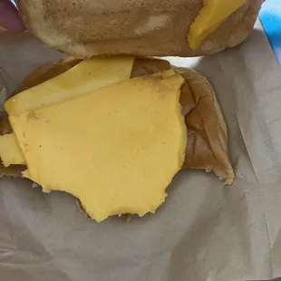 Burger buns inside out