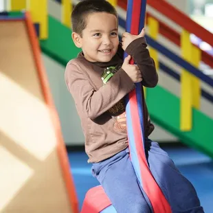 Did you know that we have an indoor zipline?!?!