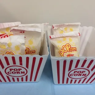 Free popcorn