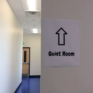 This way to the quiet room.