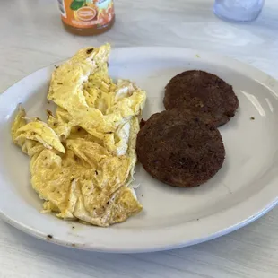 Eggs and sausage