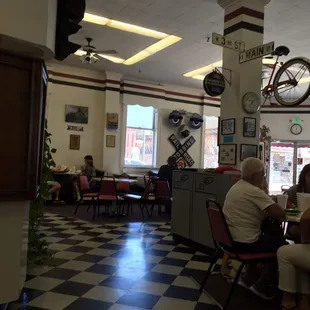 Fun retro dining area