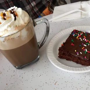 Snickers latte with free brownie (on Tuesdays!)