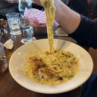 Shrimp Scampi Linguine