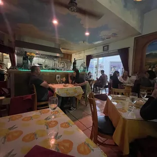 Inside of Caruso's (very small and intimate)