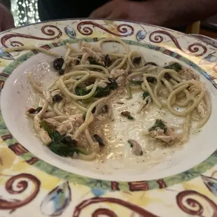 Chicken pasta big messy