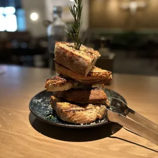 Charred Tuscan Bread Tower