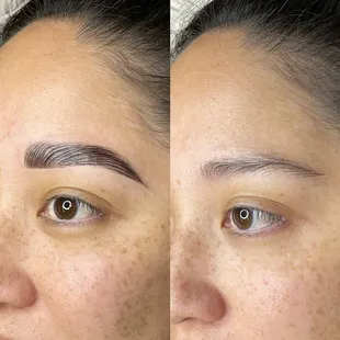 Brow lamination and tint