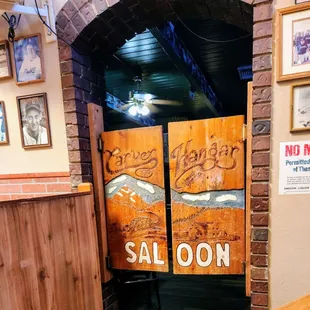 Entrance to bar area