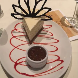 NY Cheesecake with Pecan Praline Sauce