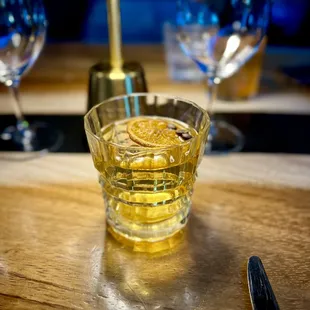 What does a $50 cocktail look like?  Le Bourbon Noir