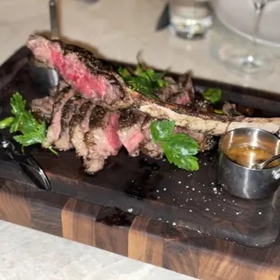 Tomahawk Steak (perfectly cooked, so tender and delicious)