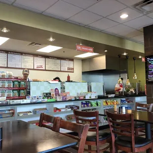 the interior of a restaurant