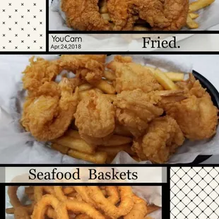 Pictures of fried basket s