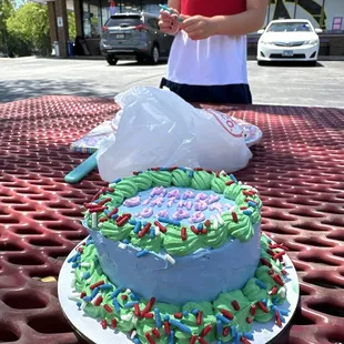 Birthday ice cream cake!