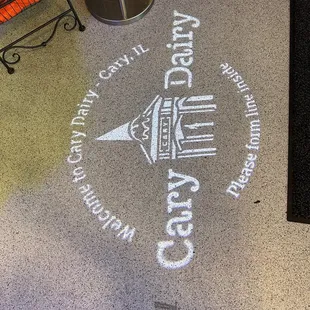 Cute projection on the floor