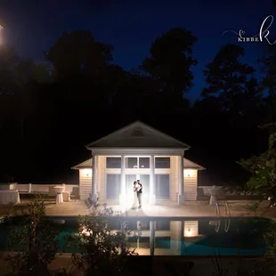 A beautiful pool house made for an amazing photograph!