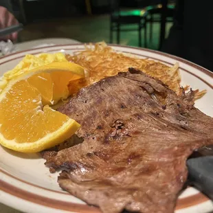 Carne Asada and Eggs