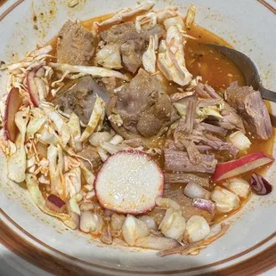 Pozole, pork