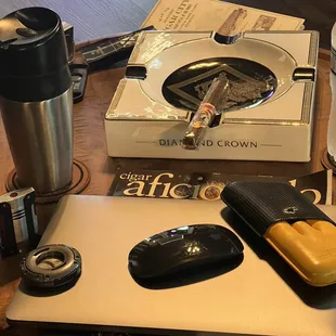 Table area inside common lounge