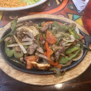 Steak fajitas