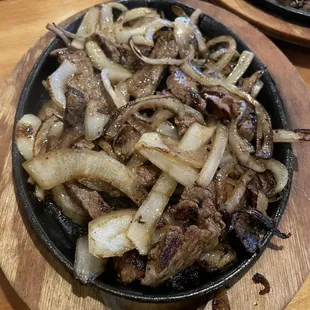 Steak Fajitas minus peppers