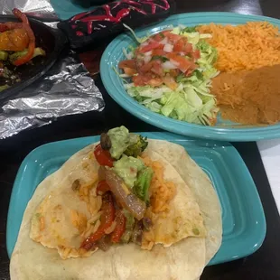 Vegetarain Fajitas