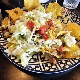 Nachos very bland. Beef has no seasoning. Nachos didn&apos;t come with much on it at all. Needless to say I didn&apos;t eat the rest.