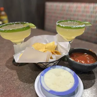The margaritas, questions, salsa and chips are a great way to start.