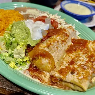 Fried Chimichanga Dinner DELICIOUS - April 3, 2024