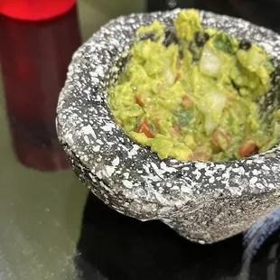 Freshly made guacamole at our table (after 5pm Mon.-Fri)