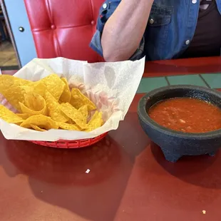 Chips and salsa are complimentary.