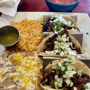 Steak tacos