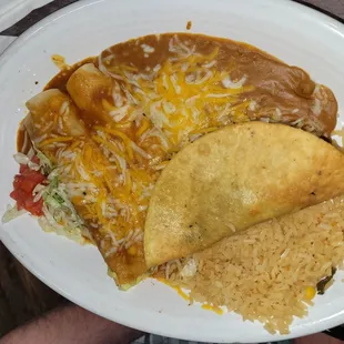 Tacos and enchiladas