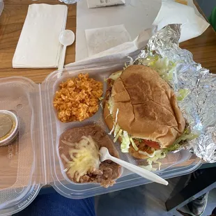 a meal in a plastic container