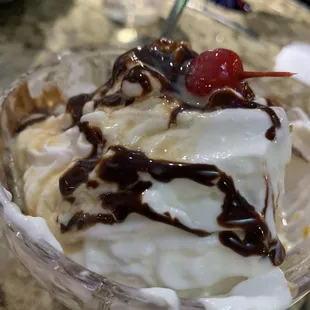 Fried ice cream with a shadow Bailey's added to it! Highly recommend doing that!!! Yummy