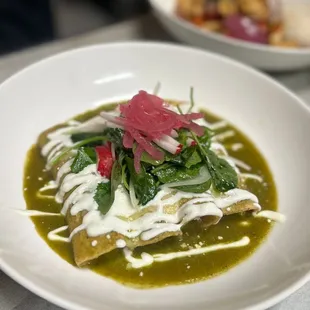 Beef Green Enchiladas