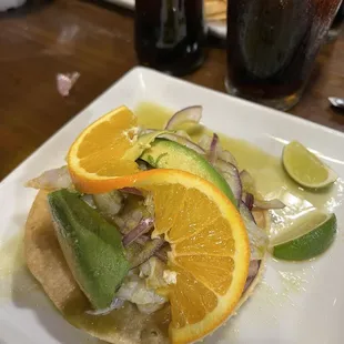 Aguachile tostada