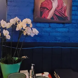 interior, sushi and sashimi