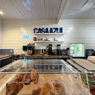 a woman behind the counter
