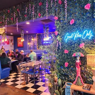 the interior of the restaurant