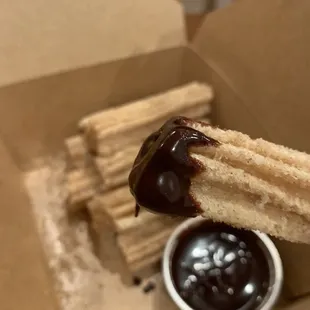 Churros!! $5.50 - could prob skip. Or maybe it's one of those things you have to eat on the spot. It wasn't so good once I got home.