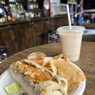 Hoy! LatinX continues! Carnitas Burritos &amp; Horchata!