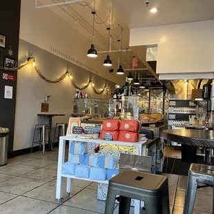 the interior of a restaurant